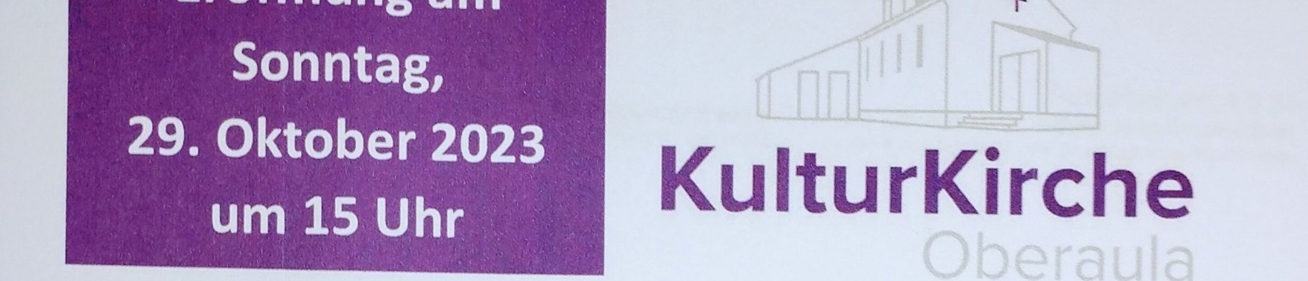 Eröffnung KulturKirche Oberaula 2023